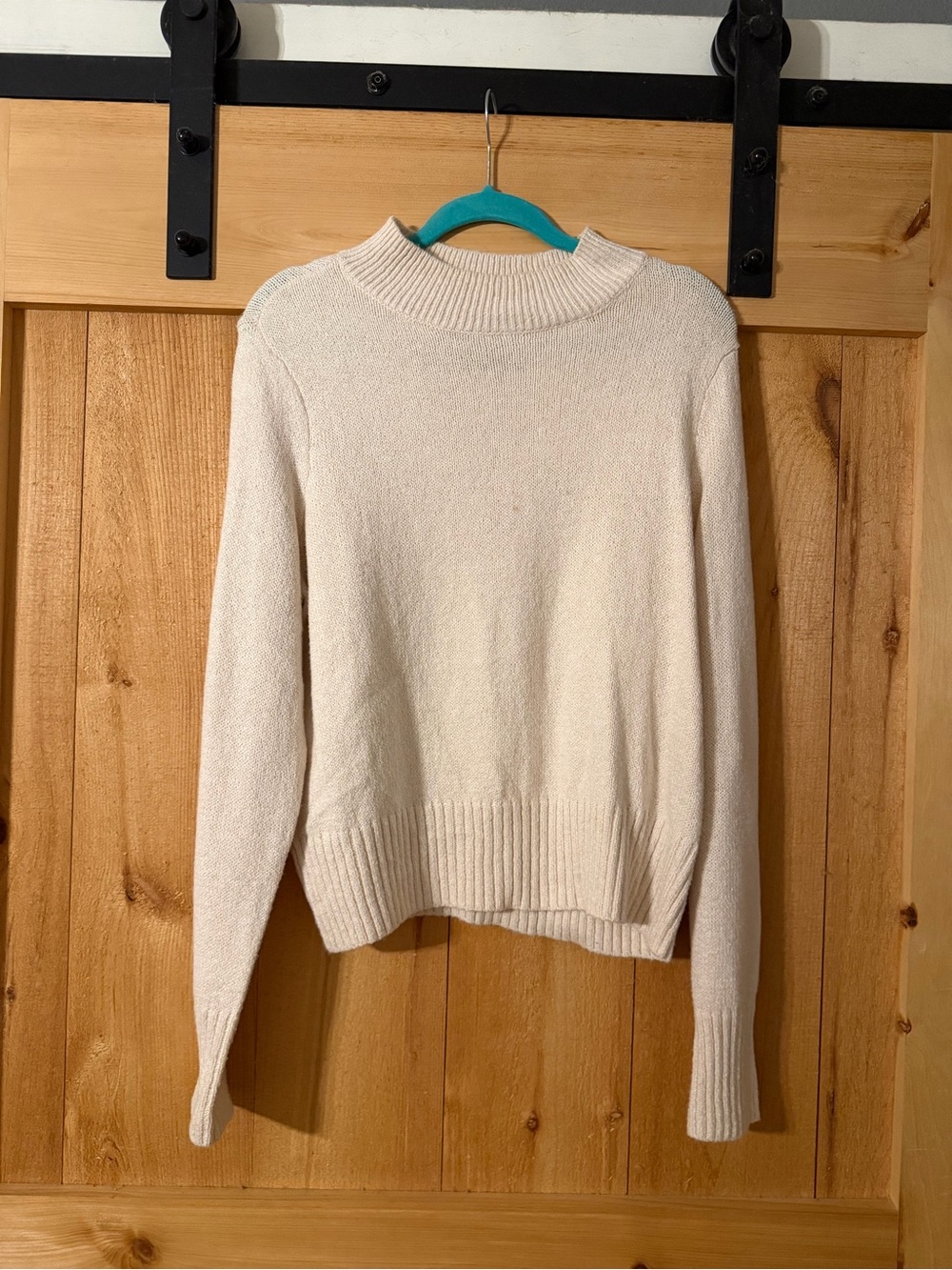 American Eagle Outfitters Cream Mock Neck Sweater